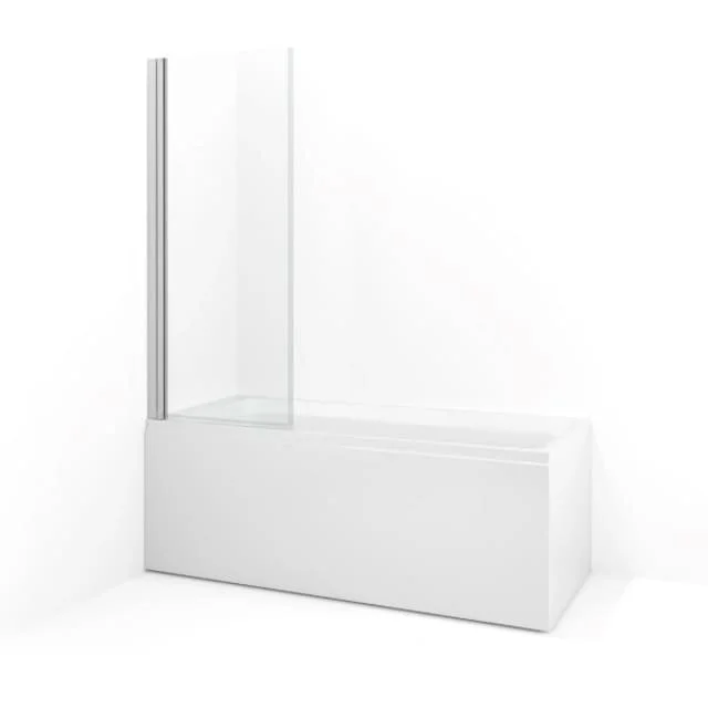 Macro Design Spirit badekarsvegg, 65x140 cm, klart glass, krom profil | DBSE65GKKL