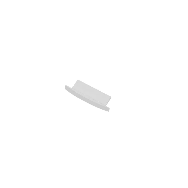 Ansell Lighting endestykke, uten hull, 9,7x30,6 mm, hvit | A/EC/RE/03/20/WH/01