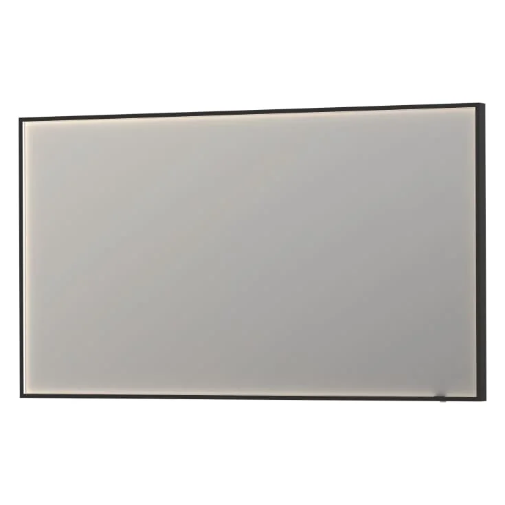 Sanibell Ink SP19 speil med lys, dimbar, duggfri, sort, 140x80 cm | 8409085