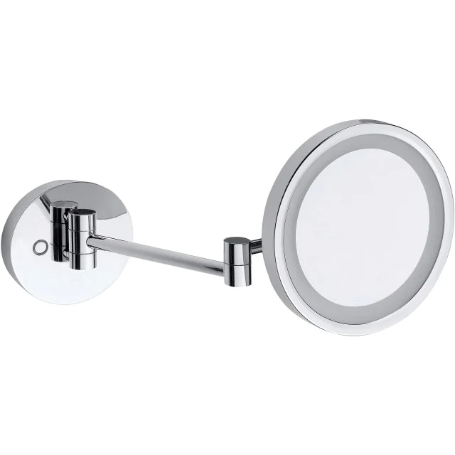 Kriss sminkespeil med lys, krom | KSPL1001C