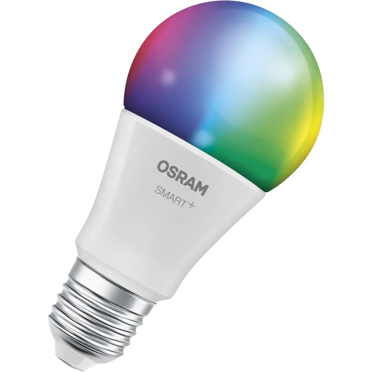 Osram Smart+ Wifi Matter E27 standardpære, fargeskiftende, 9,5W | 4058075851207