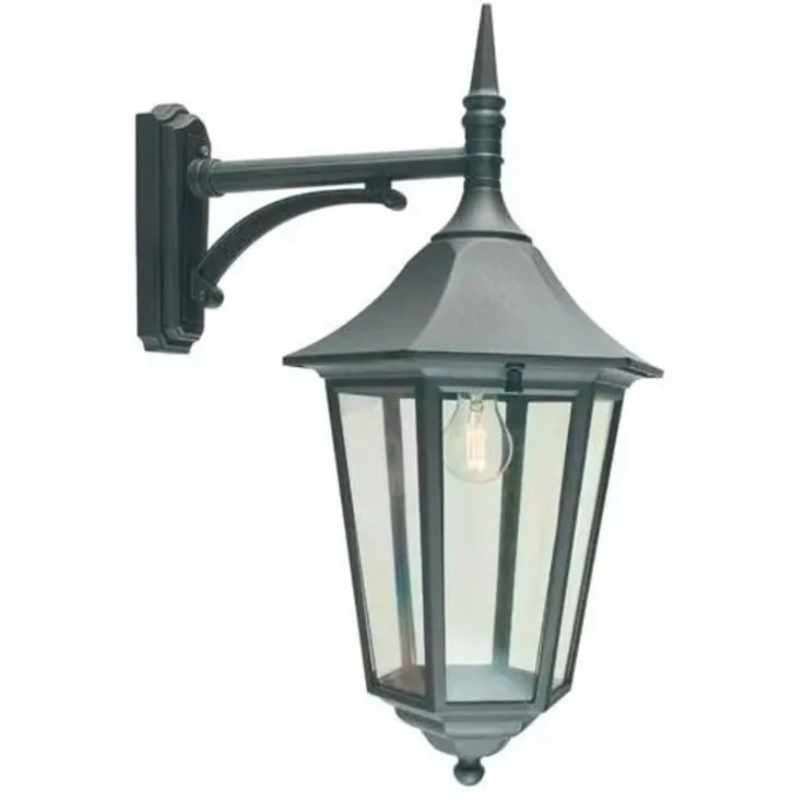 Norlys Modena vegglampe, LED max 9W, klart glass, sort | 3101705