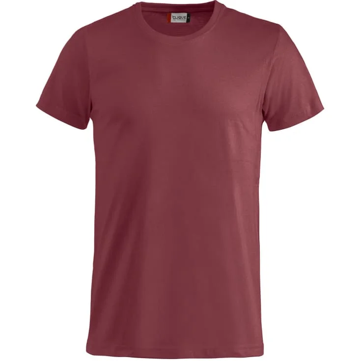 Clique Basic t-skjorte, bordeaux, str. XS | 029030-38_XS