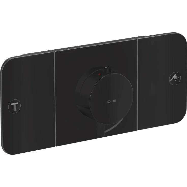 Axor One Termostat, med 2 utløp, for innbygging, sort matt | 45712670