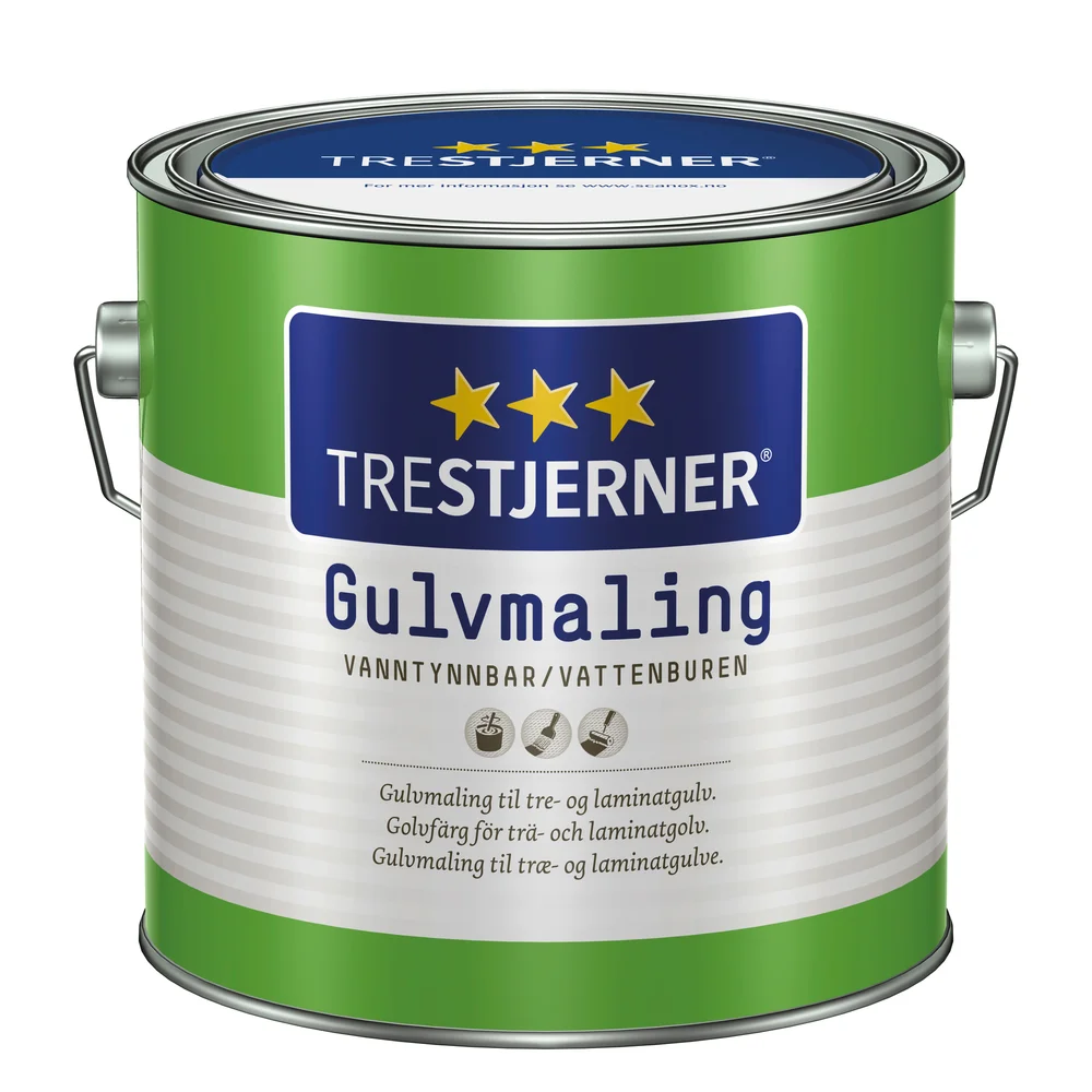 Gulvmaling halvblank klar hvit base 2.7l v:3674765