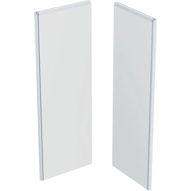 Contura Shower Showerama bakparti, 80x90 cm, hvit/frostet | 558.327.00.1