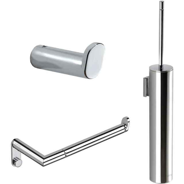 Laufen Hali baderomstilbehør pakke, krom | 778503104+