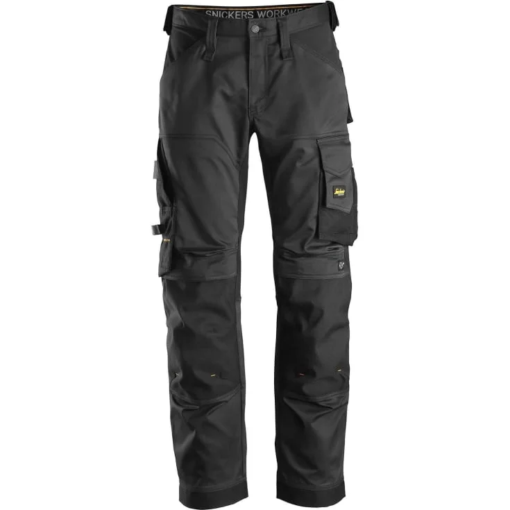 Snickers 6351 arbeidsbukse med stretch, sort, str. 96 | 6351-0404_96