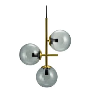COMO pendel 60 cm smoke/messing v:2489165 COMO pendel 60 cm smoke/messing v:2489165