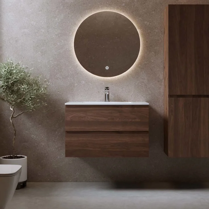 Bathlife Eufori møbelpakke, med servant, 81×46,5×50 cm, valnøtt | 401410252