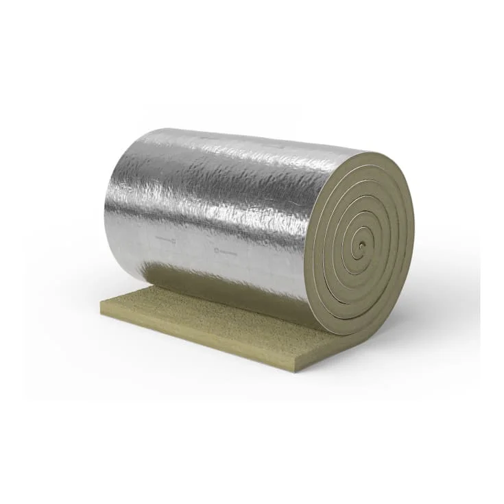Rockwool Prolit Lamella Mat lamellmatte med aluminiumsfolie, 40 mm isolasjonstykkelse, 5x1 meter | 355892