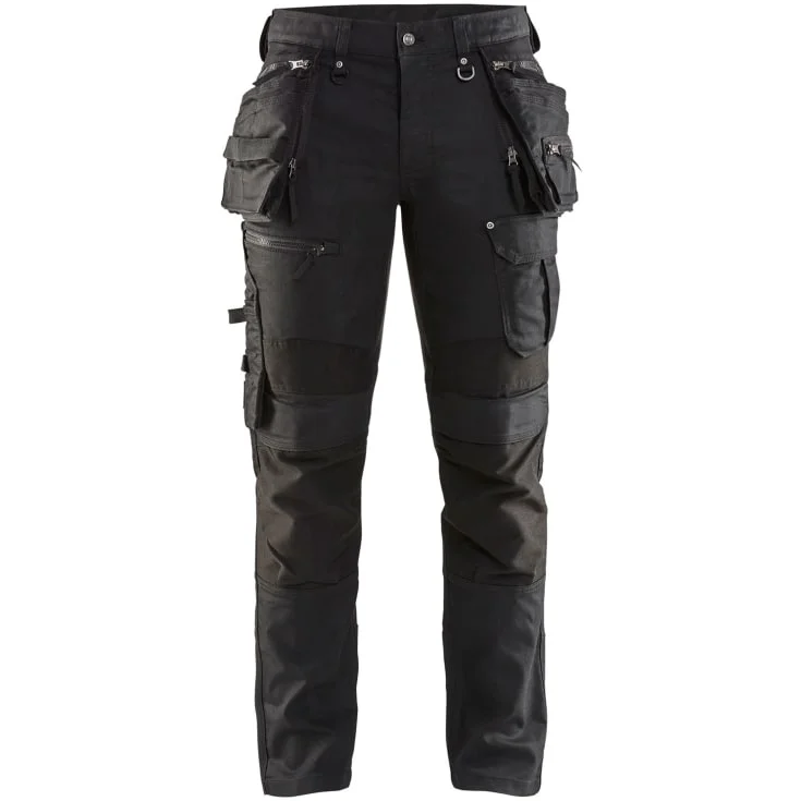 Blåkläder Workwear X1900 håndverkerbukser med 2-veis stretch, sort, str. D116 | 1990-1141-9999_D116