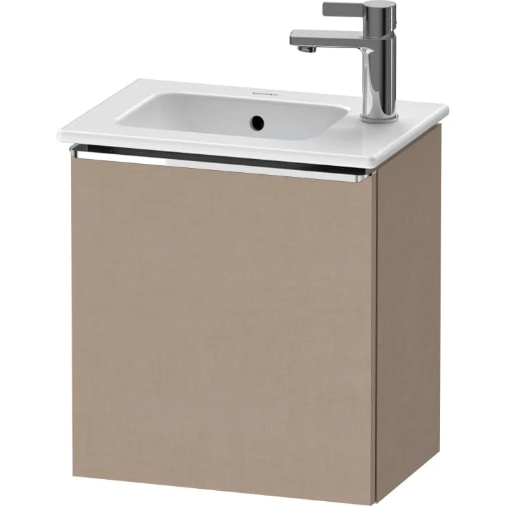 Duravit D-Neo servantskap, 41x27,4 cm, høyre, brun/krom | DE4259R10750000