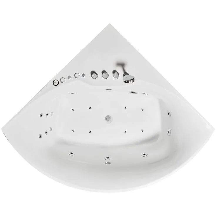 Bathlife Rofylld boblebad premium, 140 cm, hjørne, hvit | 40573550