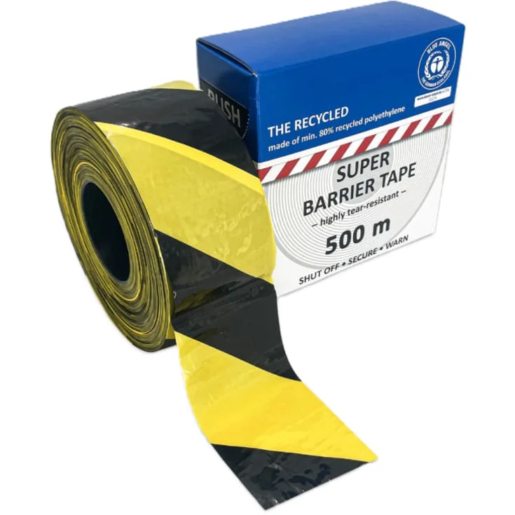 Merketape, gul/svart, 500 M | 102482 Merketape, gul/svart, 500 M | 102482