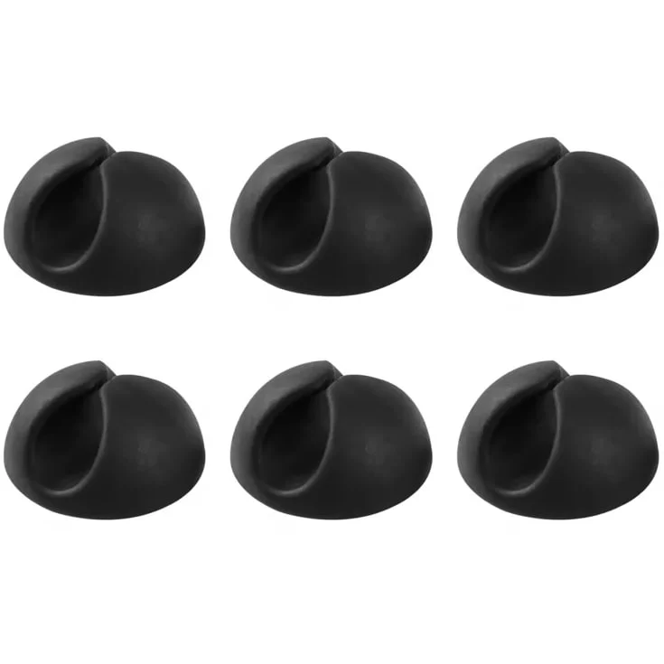 Bluelounge selvklebende ledningeholder stor, sort | CD-BL