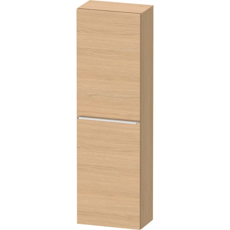 Duravit D-Neo høyskap, 40x132 cm, høyre, eik/krom | DE1318R10300000