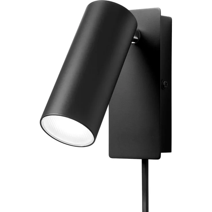Nielsen Light Ego vegglampe, 4,5W, LED, svart | 380628
