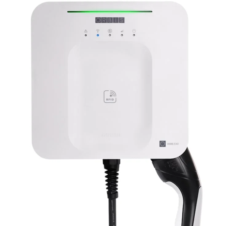 Orbis Viaris ladeboks med fastmontert kabel, 11 kW | OB94E6 20HA2 Orbis Viaris ladeboks med fastmontert kabel, 11 kW | OB94E6 20HA2