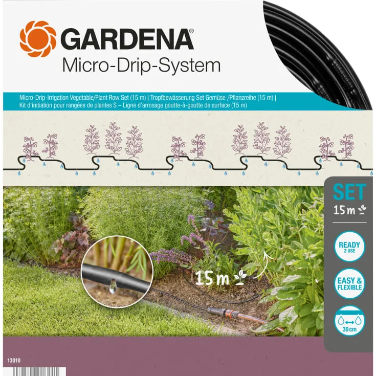 Gardena Micro-Drip-System grønnsaks- og planteradsett (15 m) | 13010-20 Gardena Micro-Drip-System grønnsaks- og planteradsett (15 m) | 13010-20