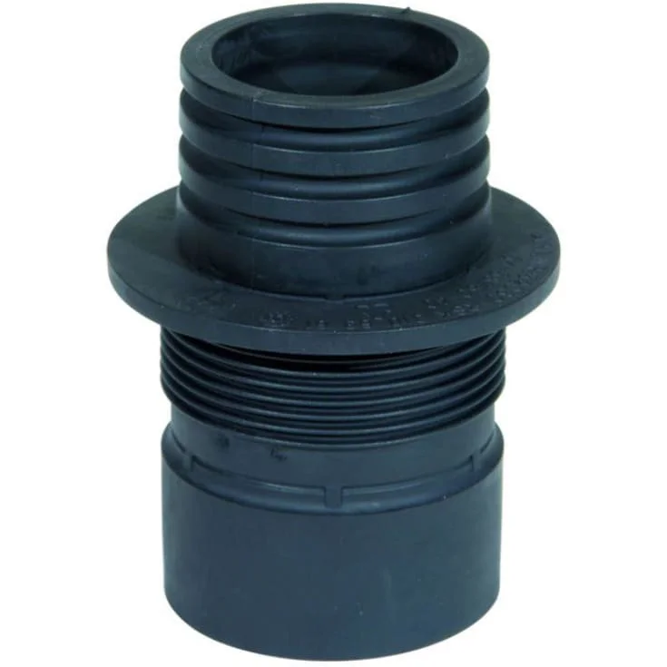 Purus kombi overgangsnippel, Ø64/58-50/40 , sort | 3106361