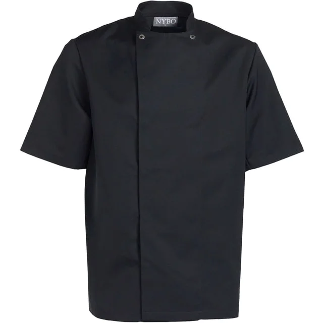 Nybo Workwear Take Away kokkejakke med korte ermer, sort, str. L | 501015900-72_L