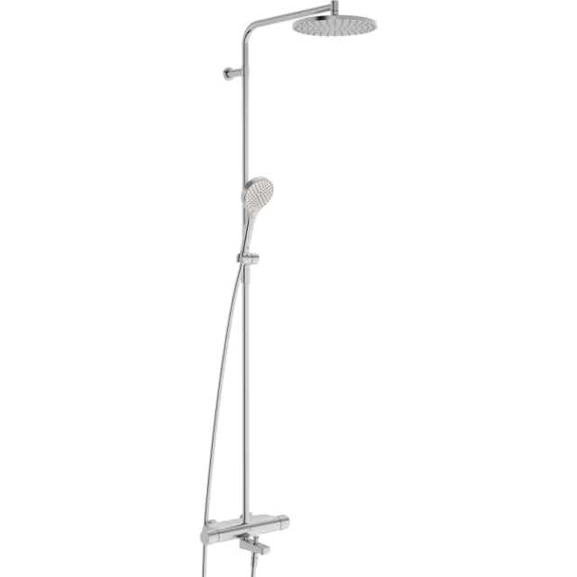 Oras Optima Style Rain badekarbatteri med dusjsett, stål | 7193N-80 Oras Optima Style Rain badekarbatteri med dusjsett, stål | 7193N-80