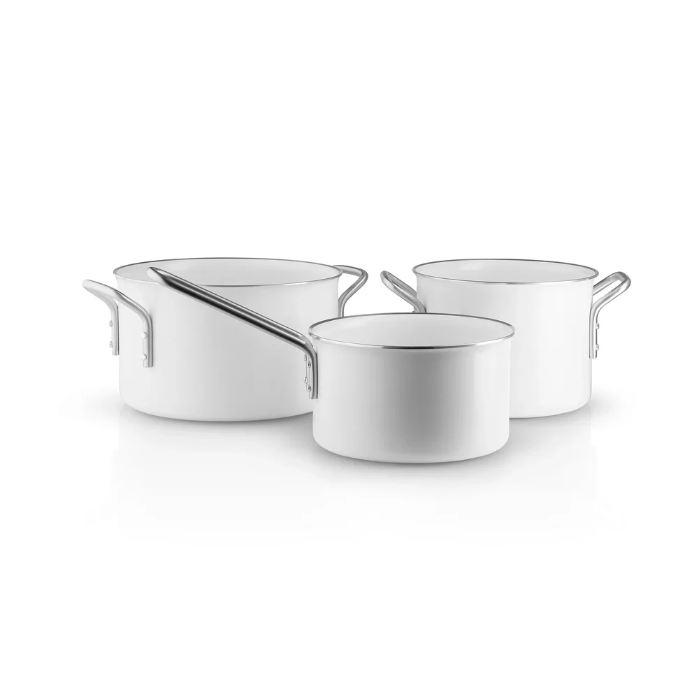 Eva Trio White Line Slip-Let keramisk grytesett 3 deler v:6980631