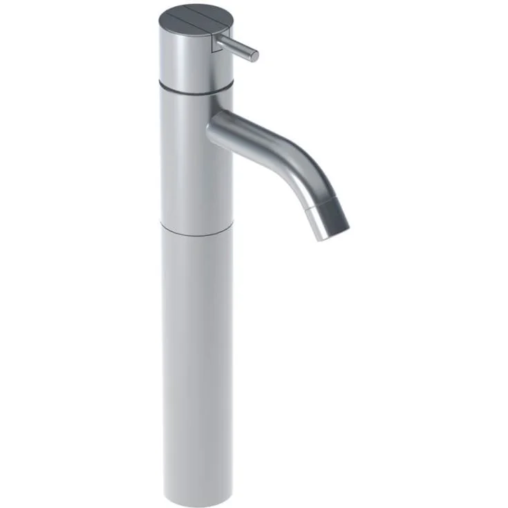 Vola HV1+170 servantbatteri, høy modell, uten bunnventil, standard grep, krom | HV1+170-16