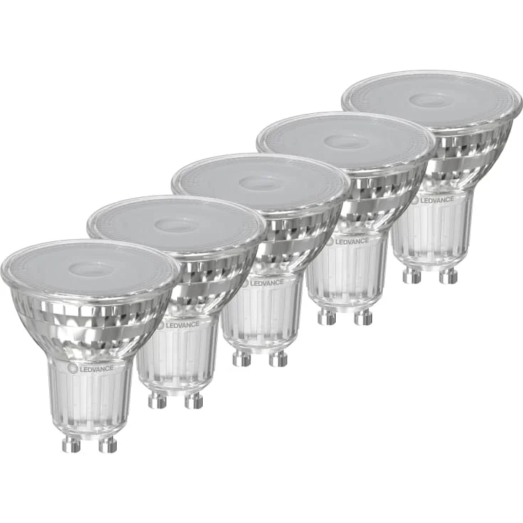 Ledvance Parathom GU10 spotpære, 5 st., 2700K, 3,7W | 3780434