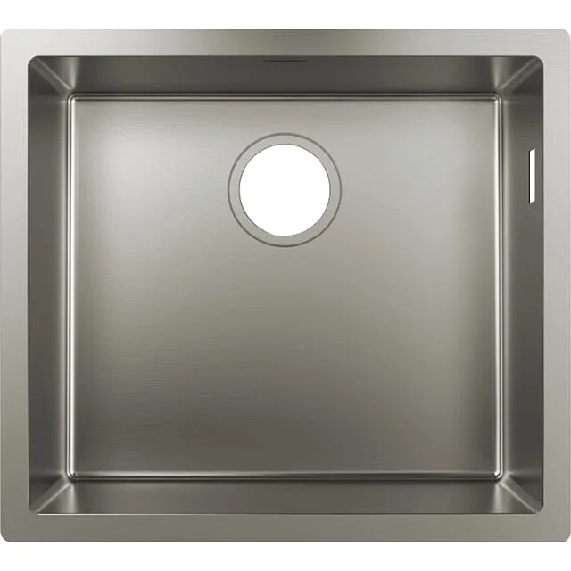 Hansgrohe S71 S719-U500 kjøkkenvask, 55x45, sort | 43427800