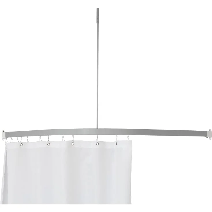 Van Der P Profil5001 dusjforhengstang, 90x90 cm, sølv | 5750-04-90