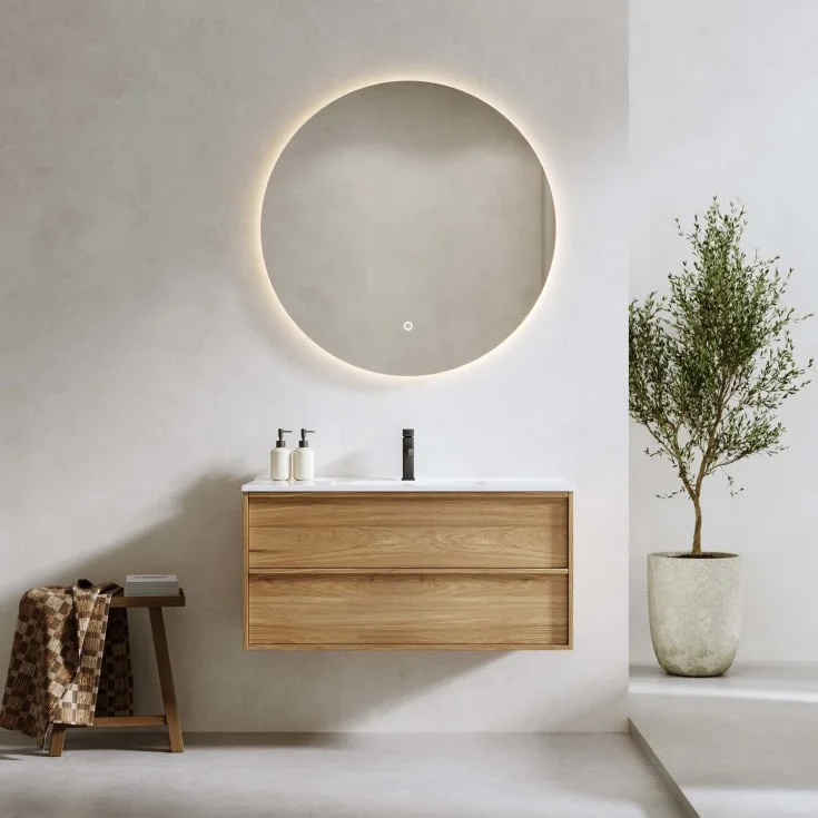 Bathlife Charm møbelpakke, med servant, 101×46,5×52 cm, eik | 401410263