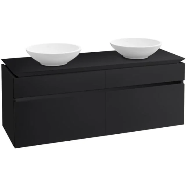 Villeroy & Boch Legato servantskap, 140×55 cm, matt svart | B592L0PD Villeroy & Boch Legato servantskap, 140×55 cm, matt svart | B592L0PD