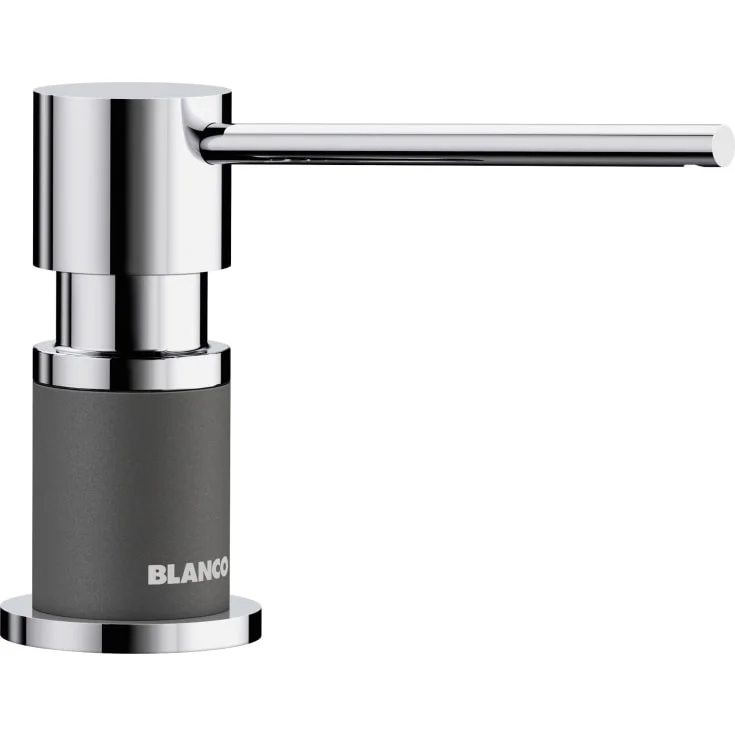 Blanco Lato såpedispenser, krom/mørk grå | BC-525817