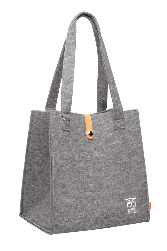 FILTBAG 30X30,5X4CM GRÅ ULLFILT FOR SOPPTUR, PIKNIK, HANDEL v:2211145