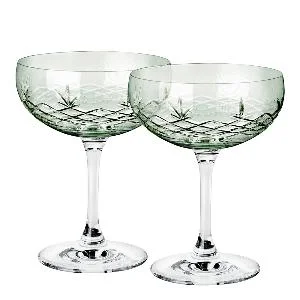 Crispy Gatsby champagneskål 30 cl 2 stk emerald v:4141339 Crispy Gatsby champagneskål 30 cl 2 stk emerald v:4141339