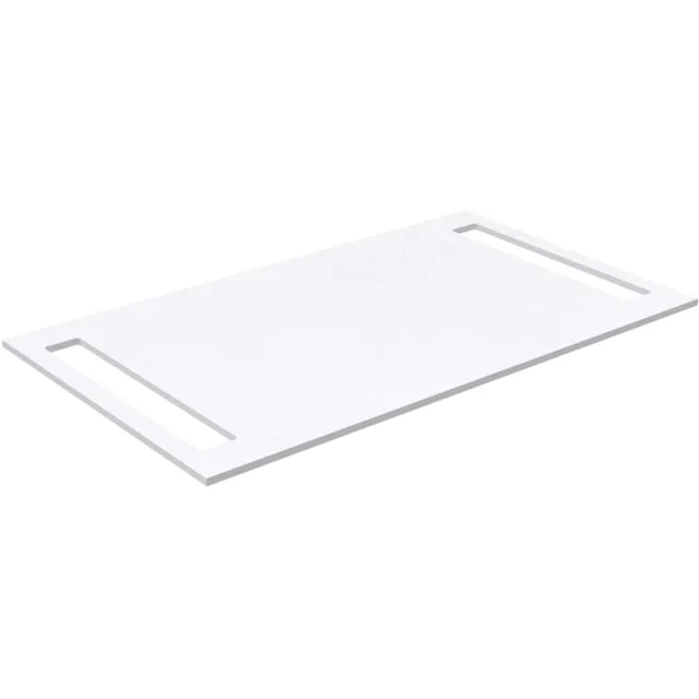Korsbakken benkeplate håndkleholder begge sider, 80x46,5 cm, hvit matt | 513502080