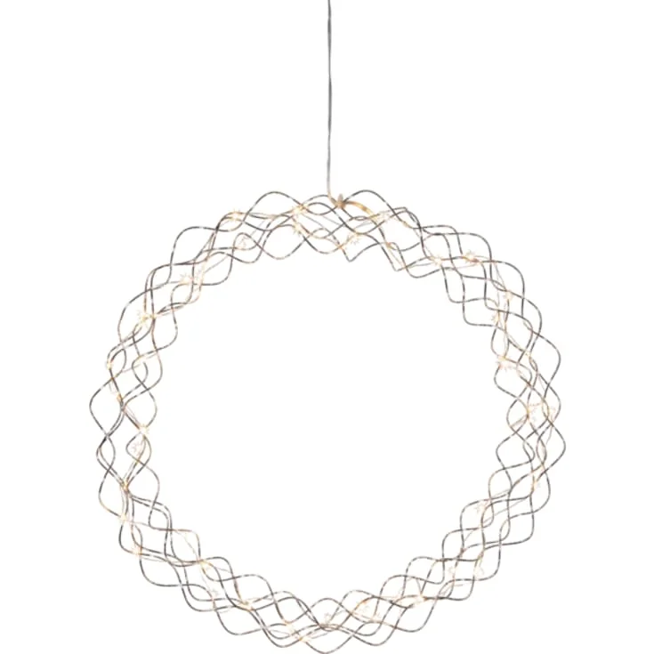 4 stk Star Trading Curly juledekorasjon, Ø48 cm, krom | 690-97