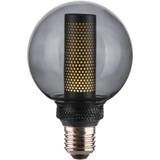 Halo Design Colors Core E27 globepære, røykfarget, Ø8 cm | 937134