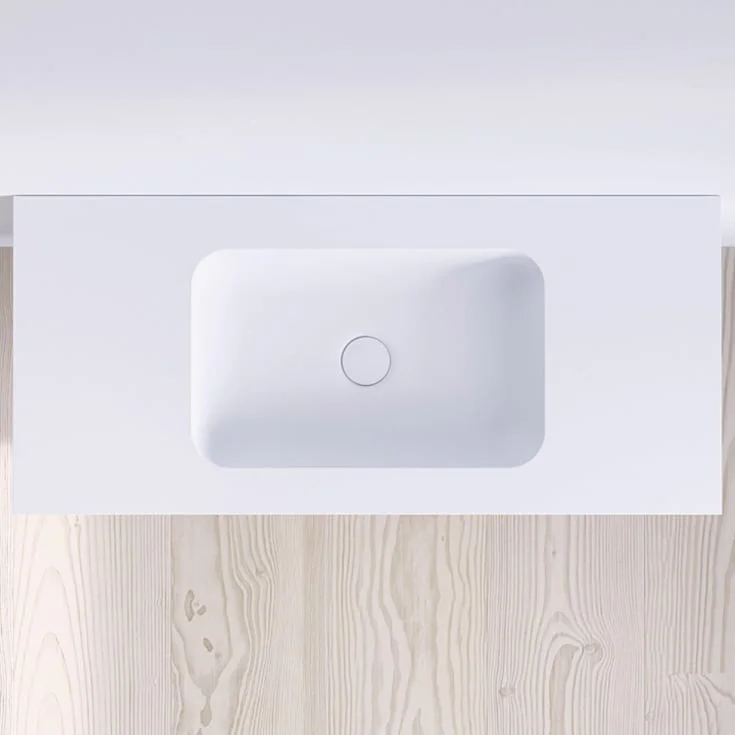 Copenhagen Bath SQ2 møbelservant, 100×45 cm, hvit matt | 30040088