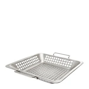 Grillwok perforert 39×35 cm rustfritt stål v:2472590 Grillwok perforert 39×35 cm rustfritt stål v:2472590