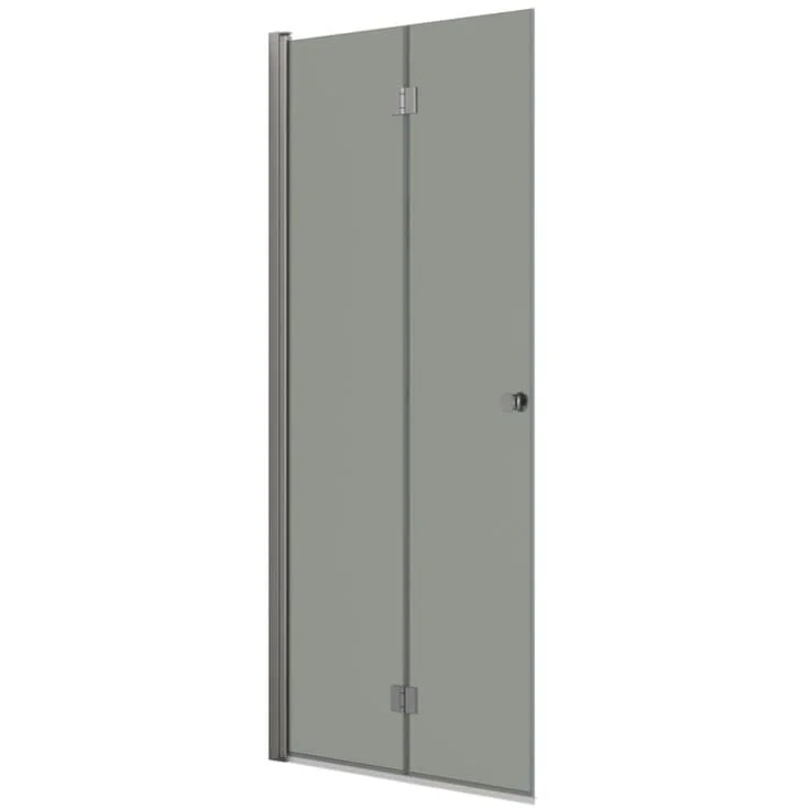 Dansani Match dusjdør, modell B, 97 cm, frostet glass, satin profil | B101-02