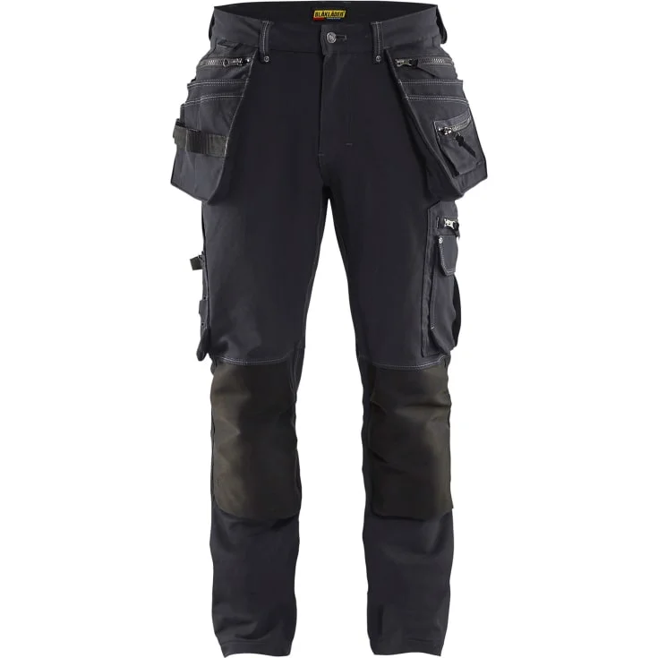 Blåkläder Workwear X1900 arbeidsbukse med 4-veis stretch, koksgrå/sort, str. C54 | 1998-1644-9899_C54