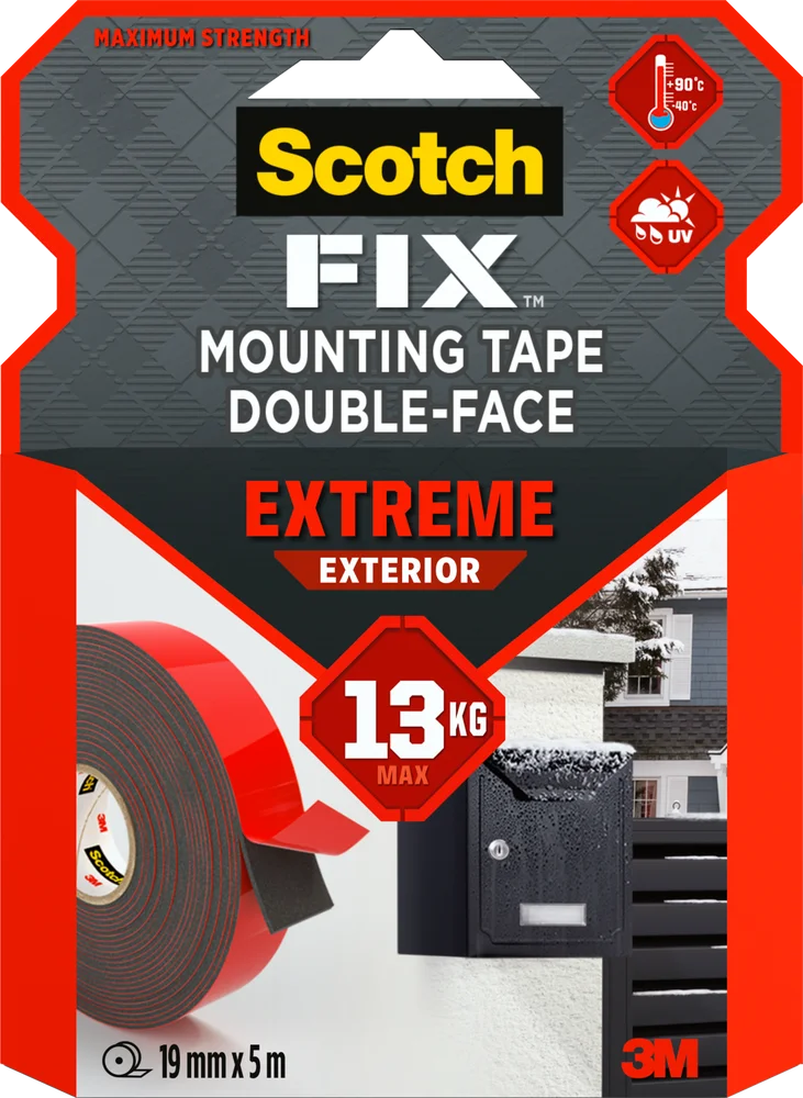 Monteringstape EXTREME 19mmx5m utendørs 13kg v:7758951