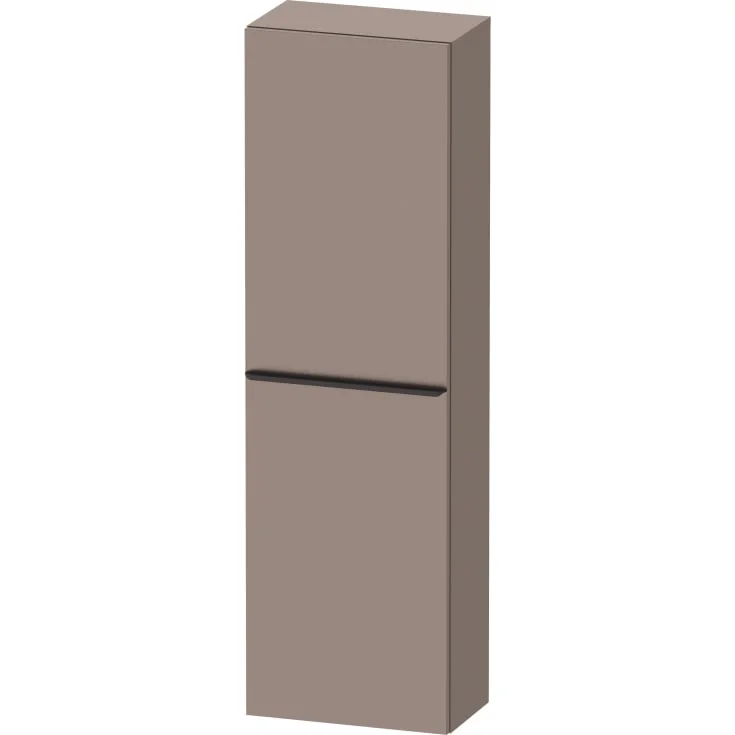 Duravit D-Neo høyskap, 40x132 cm, høyre, matt brun/sort | DE1318RBD430000