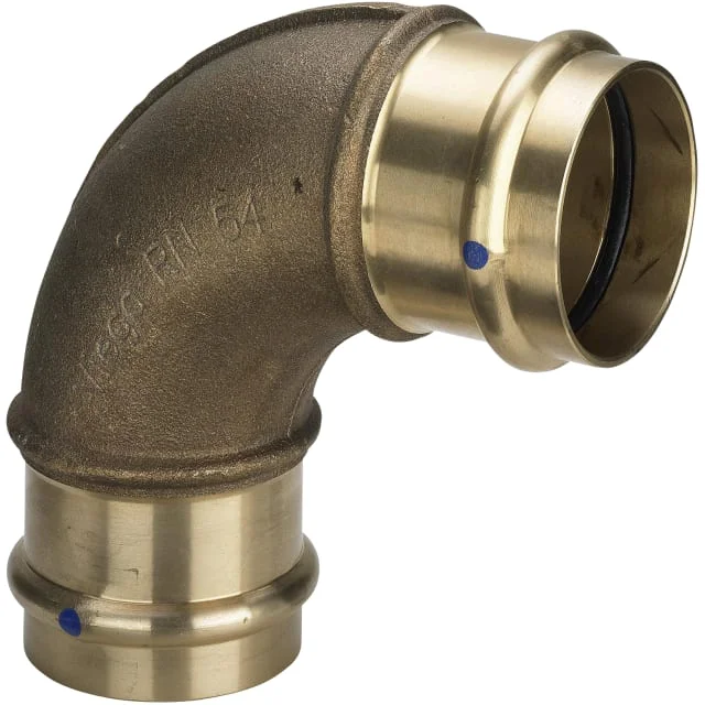 Viega Sanpress vinkel, 90°, tappevann, muffe/muffe, 15 mm | 103750 Viega Sanpress vinkel, 90°, tappevann, muffe/muffe, 15 mm | 103750