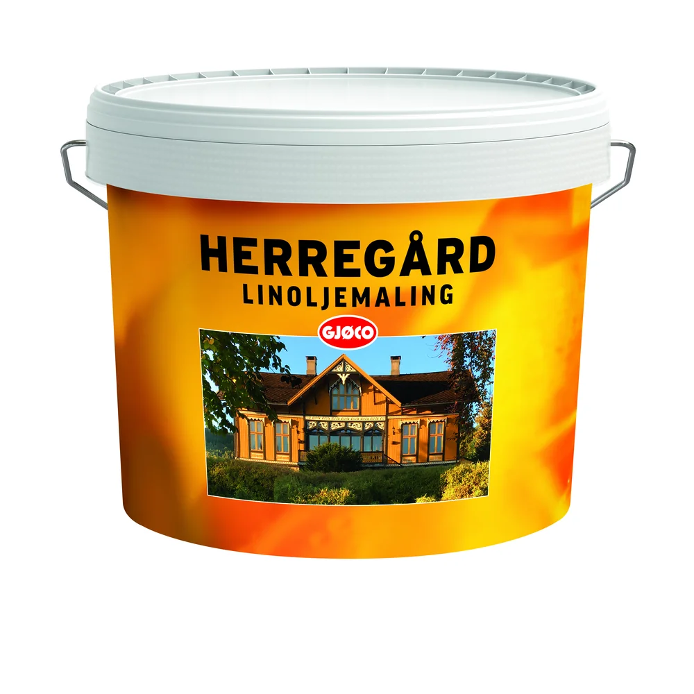 Herregård Linoljemaling hvit 10l v:8315316