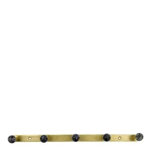 Ball knaggrekke 35x2x5 cm svart v:7429964