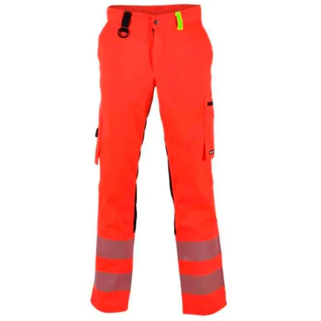 Bekken & Strøm Gjøvik arbeidsbukse, HiVis kl.2, unisex, str. C66, rød/sort | 676938 Bekken & Strøm Gjøvik arbeidsbukse, HiVis kl.2, unisex, str. C66, rød/sort | 676938